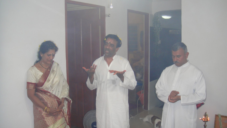 8 Mei Ganaselvar Murugan Mei Ganaselvi Maliga Sharing their Observation of facts by doing Daily Sarva Sakthi Sithi Yagam